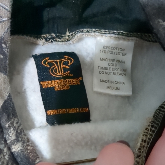 Kids Camo Hoodie with Pink Accents - Picture 3 of 3